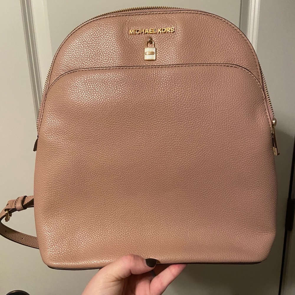 ROSE GOLD/BLUSH MICHAEL KORS BACKPACK